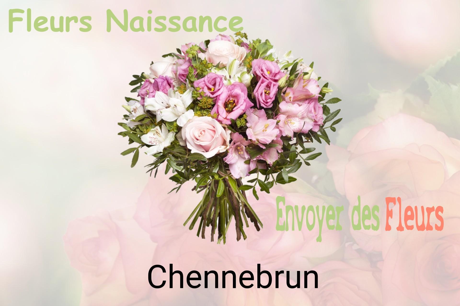 Bouquet de fleurs de naissance livré à Chennebrun